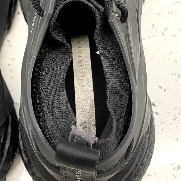 adidas by Stella McCartney Solarglide Running Shoes Core Black 7 Women Vegan - Picture 6 of 16